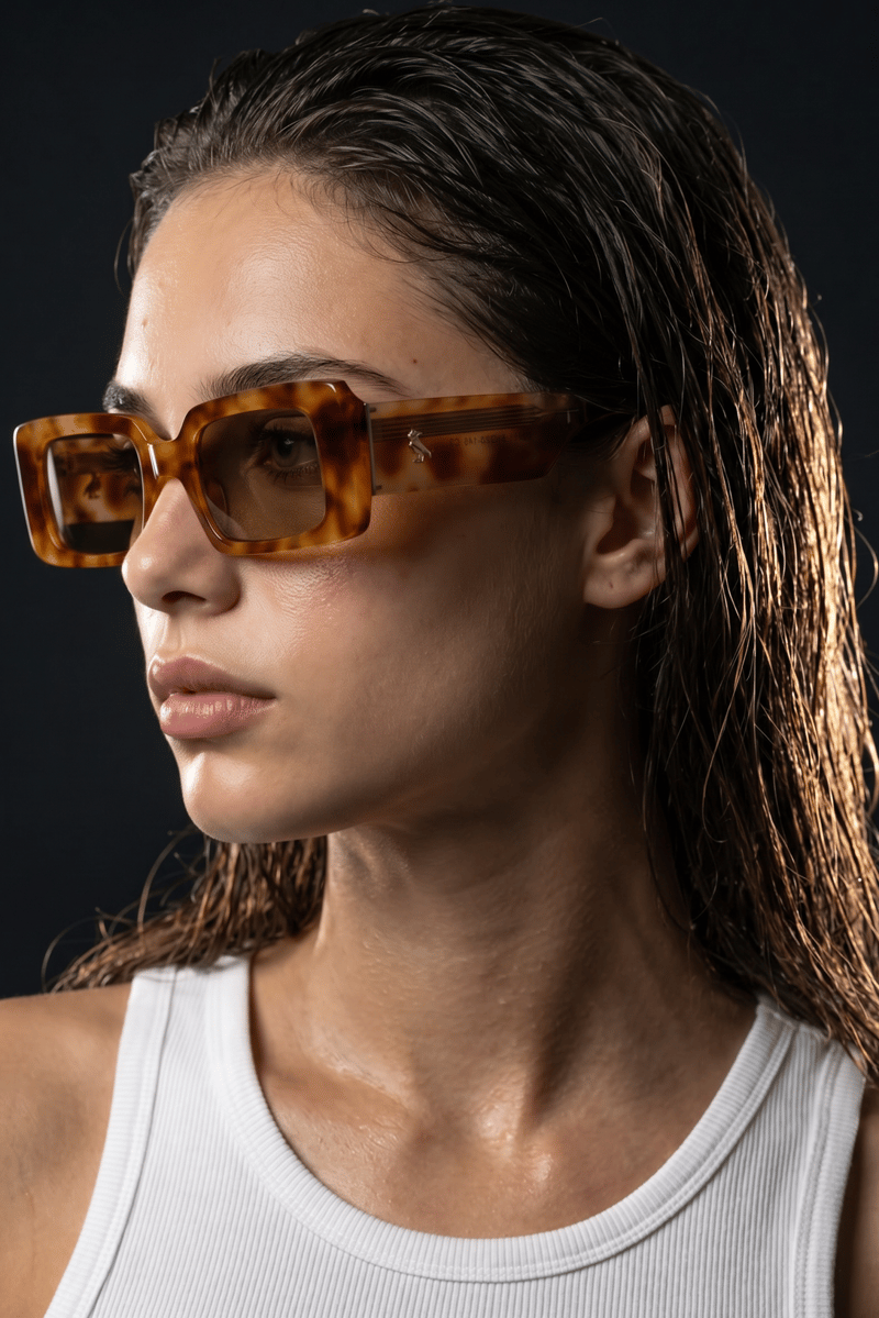 Veyra Orange Leopard Nude Güneş Gözlüğü