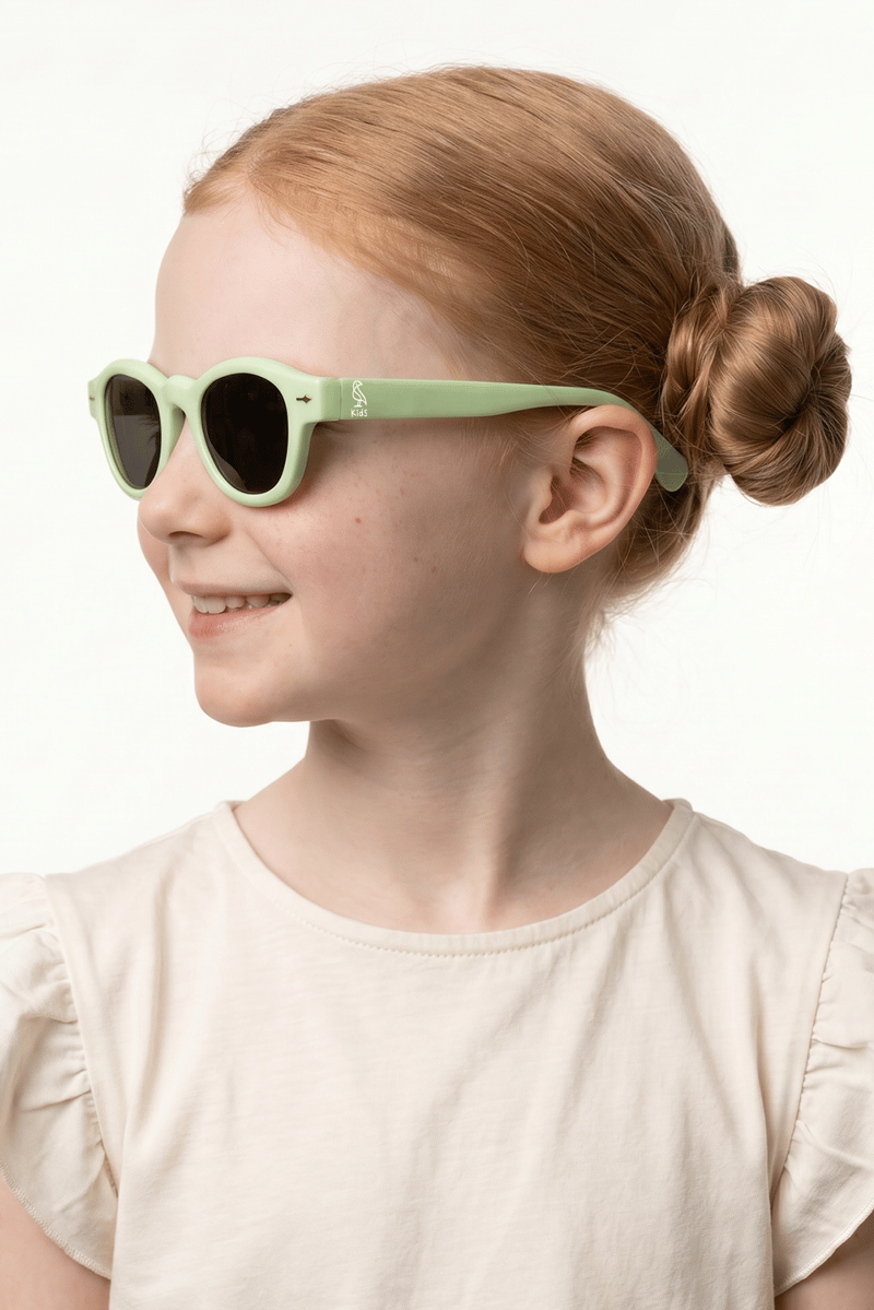 Yecil Light Green Black Kız Çocuk Güneş Gözlüğü