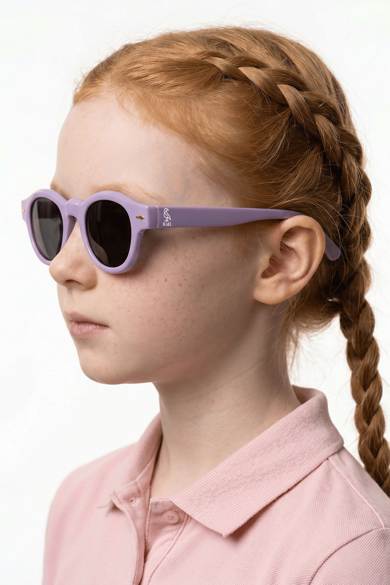 Yecil Light Purple Black Kız Çocuk Güneş Gözlüğü