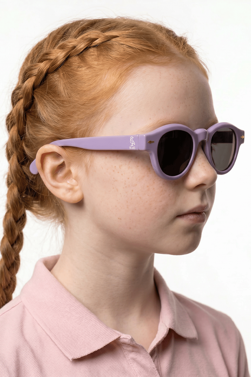 Yecil Light Purple Black Kız Çocuk Güneş Gözlüğü