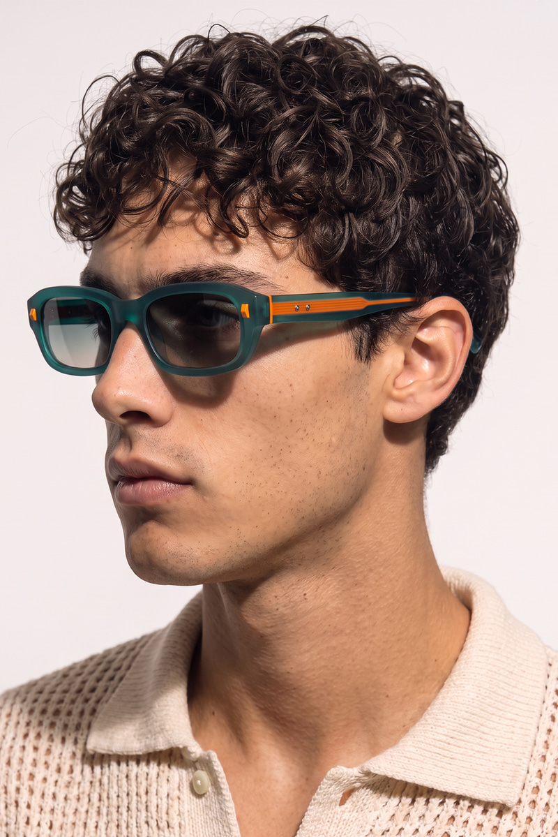 Zaravio Matt Green Grey Mirror Erkek Güneş Gözlüğü