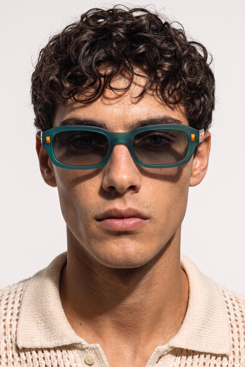 Zaravio Matt Green Grey Mirror Erkek Güneş Gözlüğü