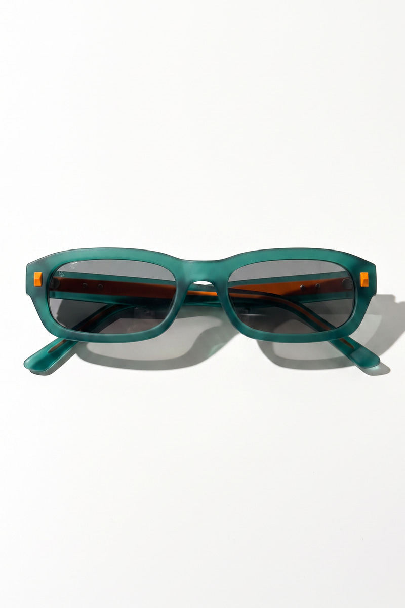 Zaravio Matt Green Grey Mirror Güneş Gözlüğü