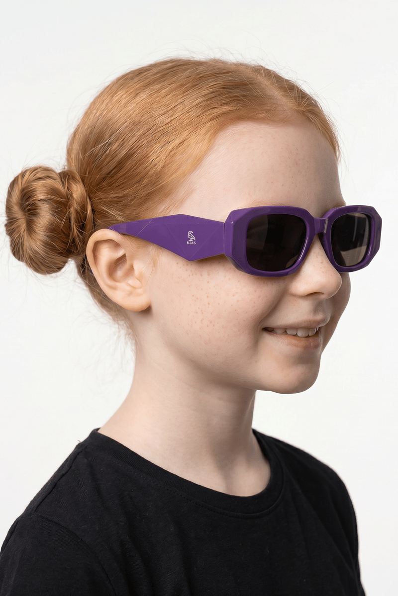Zibo Purple Black Kız Çocuk Güneş Gözlüğü