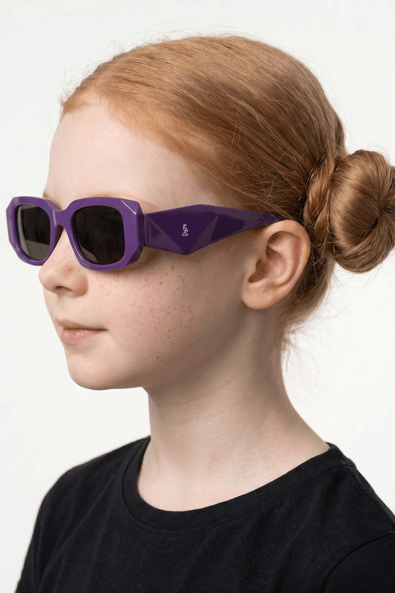 Zibo Purple Black Kız Çocuk Güneş Gözlüğü