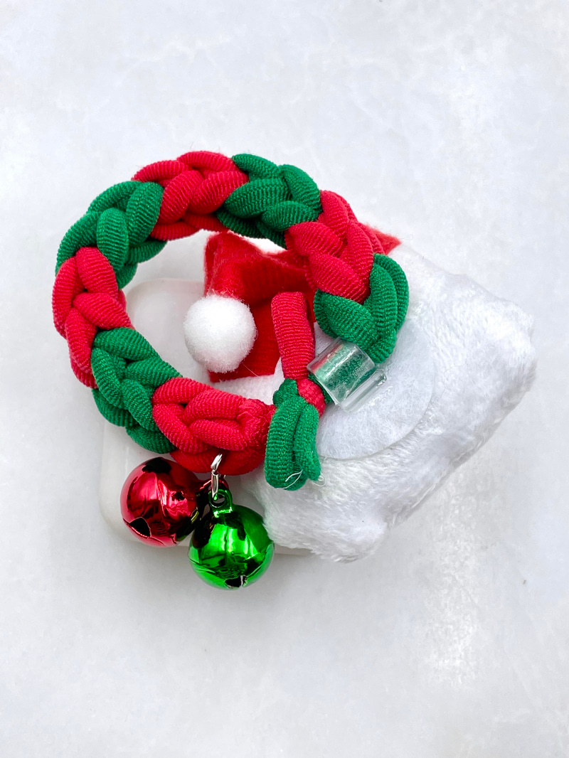 Çanlı Noel Baba Lastik Toka Renkli