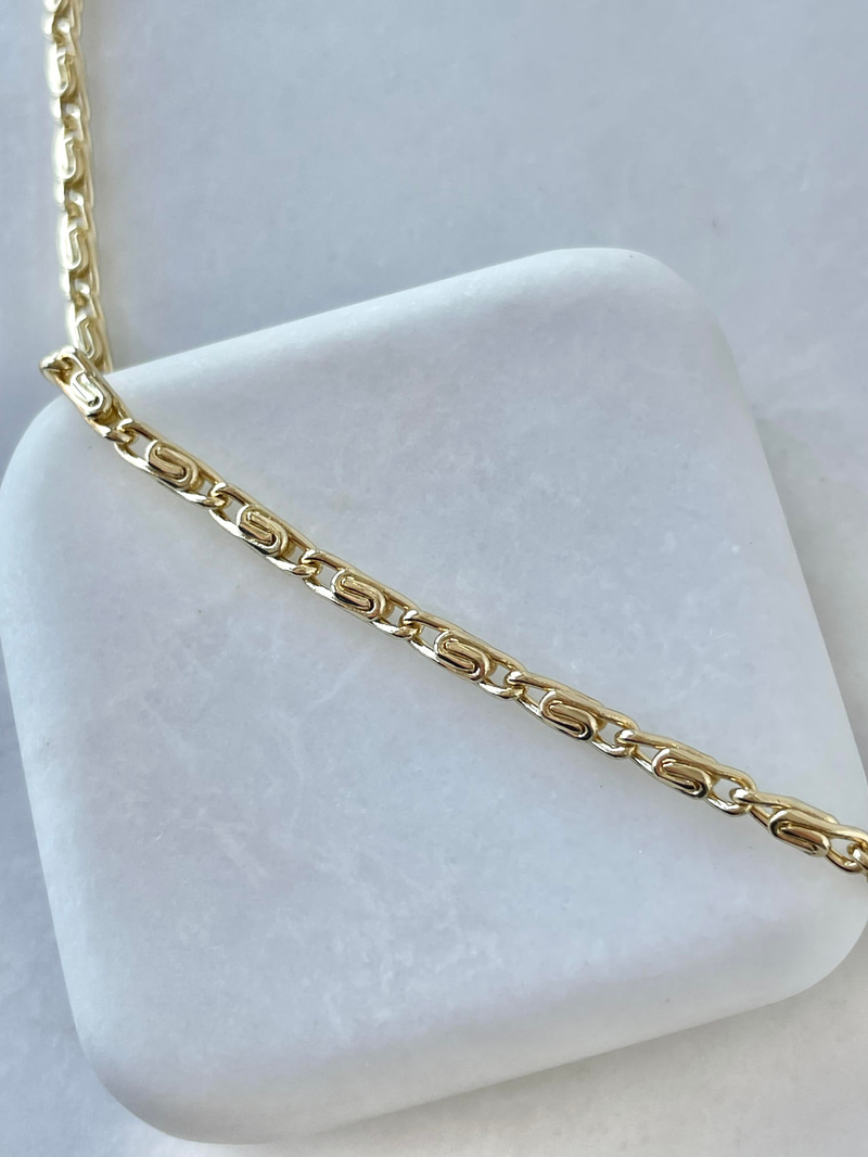 Özel Seri Düğüm Model Kolye 50 cm Gold
