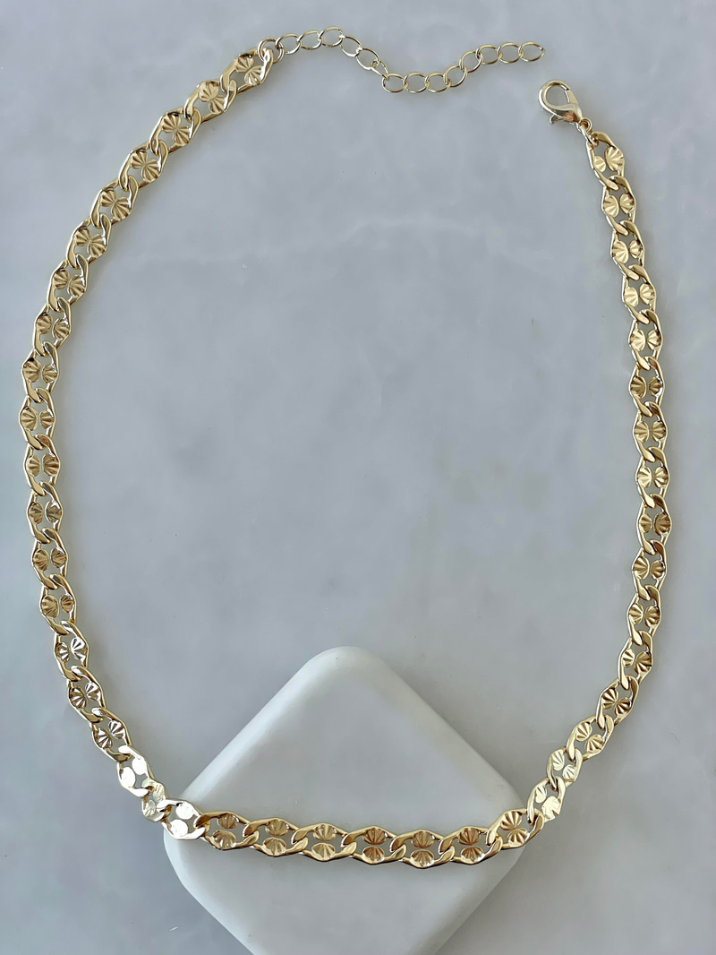 Lazer Kesim Kolye Gold