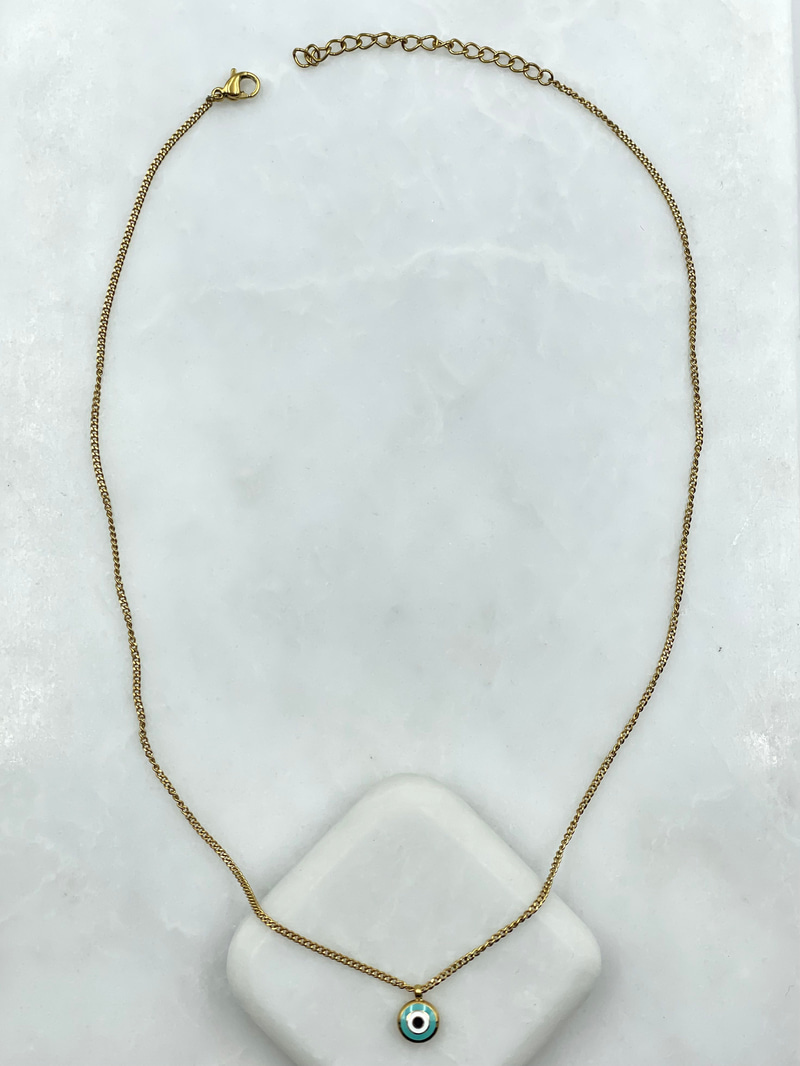 Daire Nazar Minimal Kolye Gold