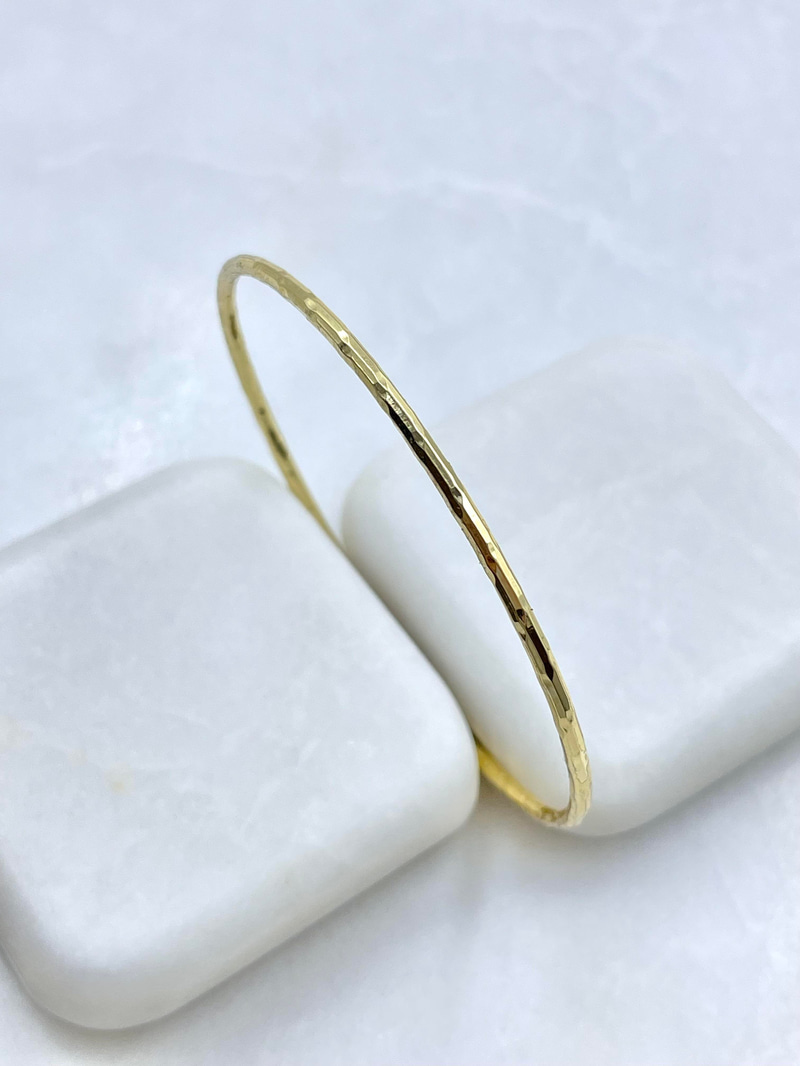 Özel Seri Düz ve Yansımalı Ajda Bilezik Gold