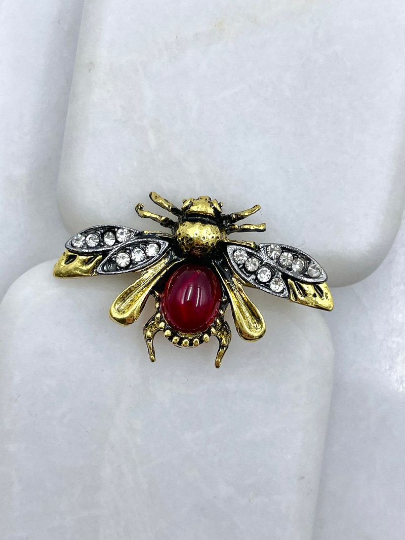 Vintage Arı Broş Gold