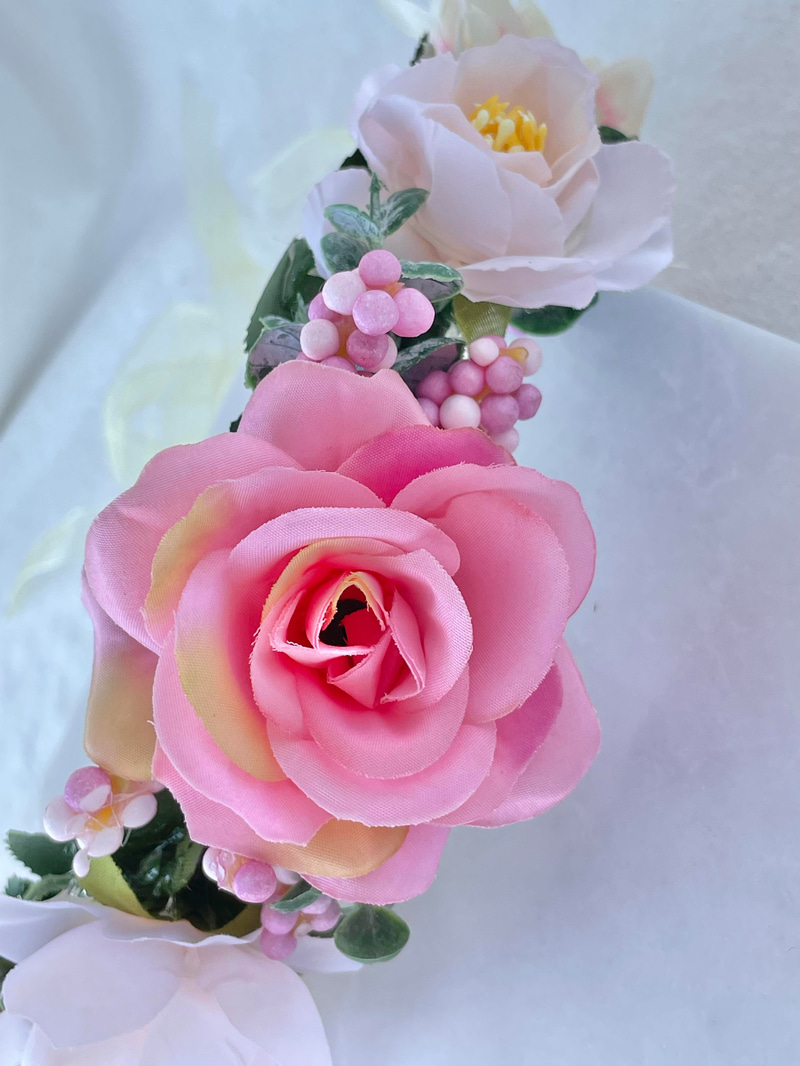 Gül Mandal Taç Pembe