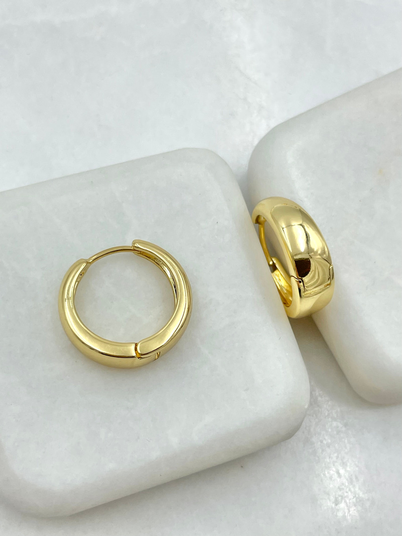 Özel Seri Damla Küpe 1.9 cm Gold