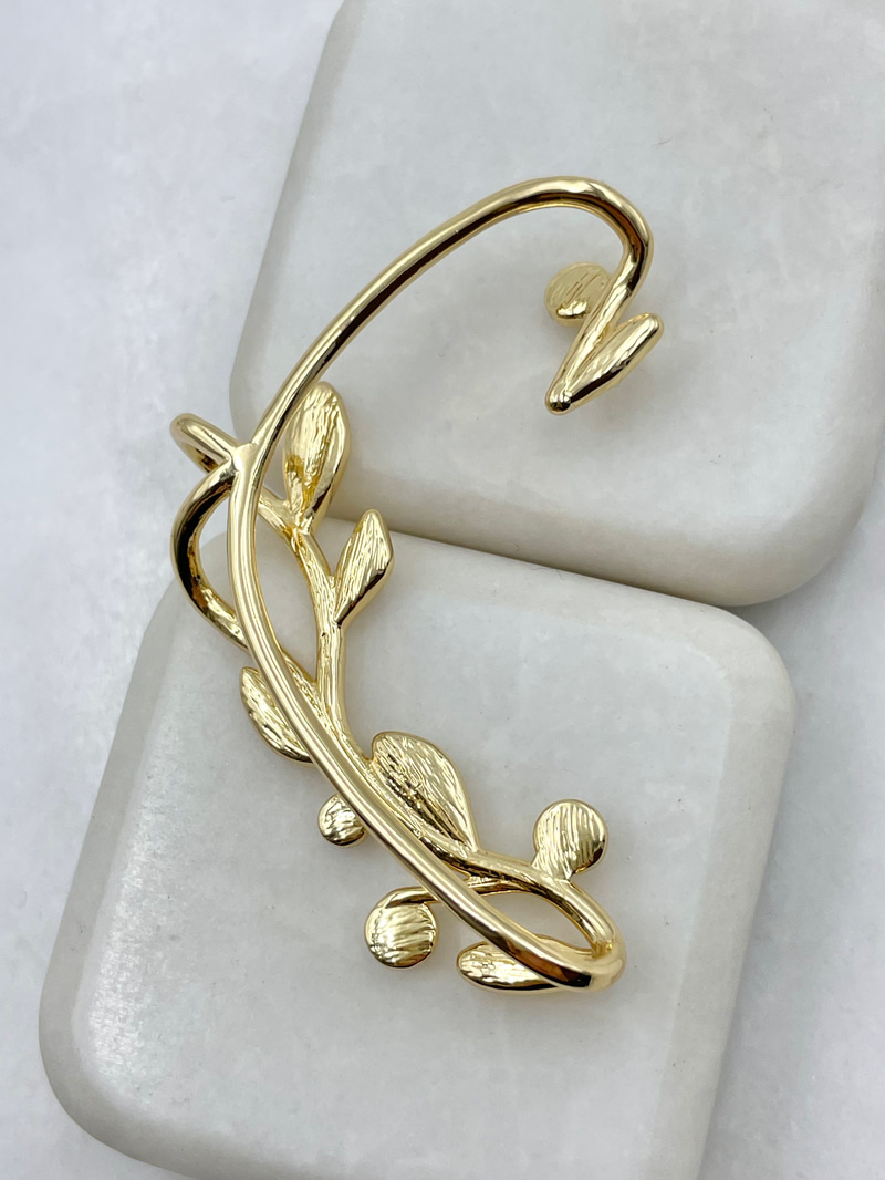 İncili Sarmaşık Model Kulak Aksesuarı Gold