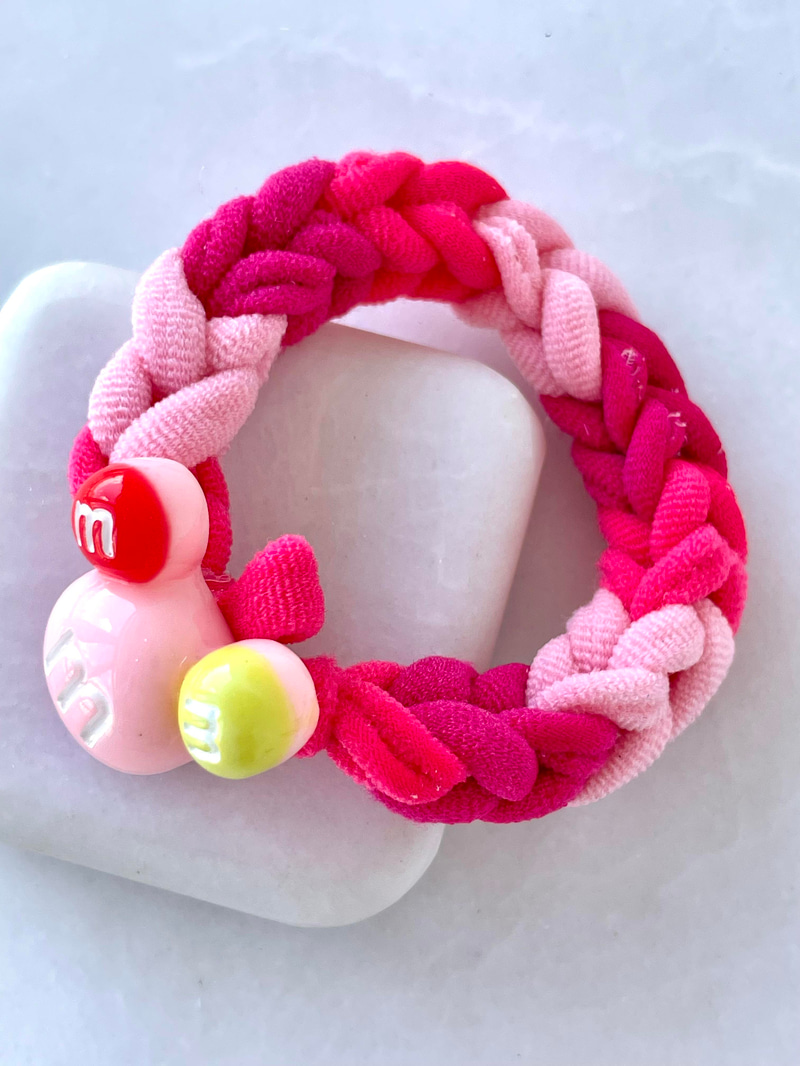 Şeker Model Yumuşak Lastik Toka Pembe