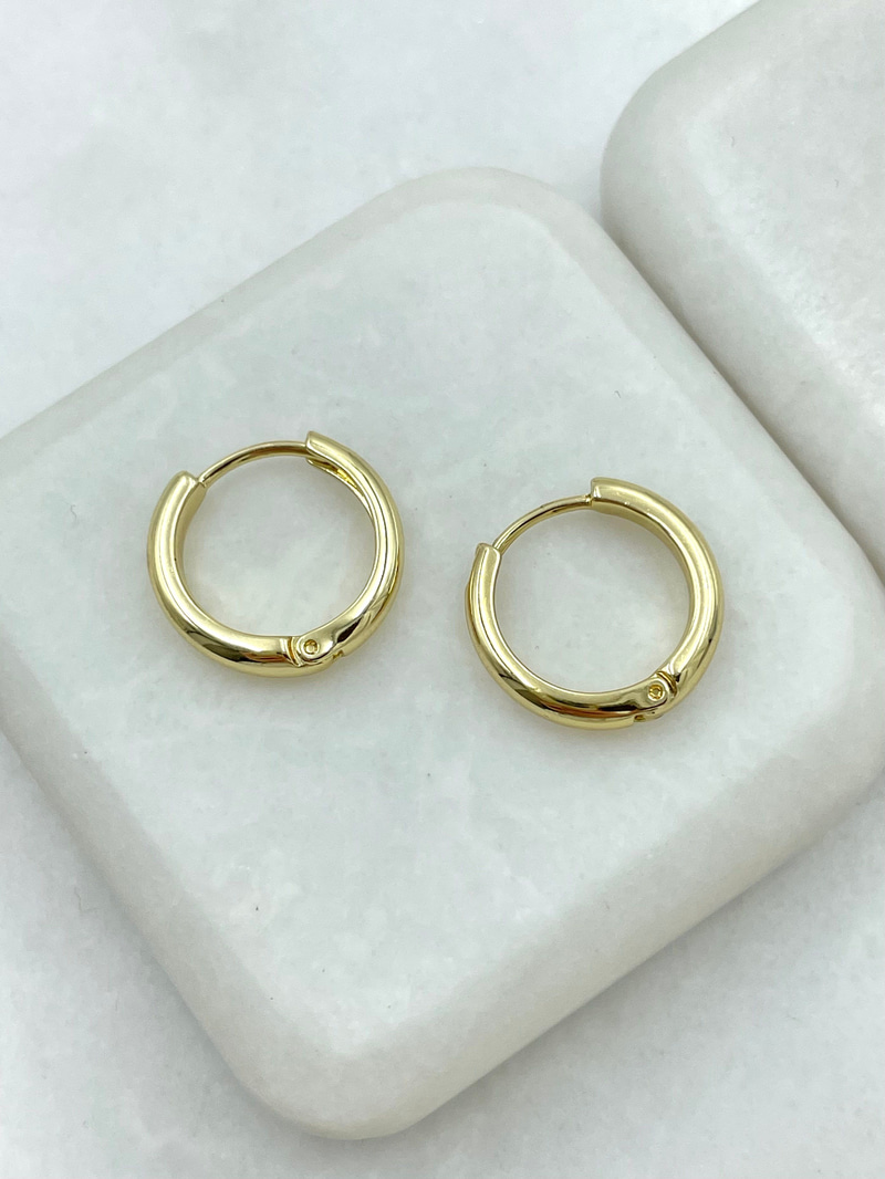 Özel Seri Minik Halka Küpe 1.5 cm Gold