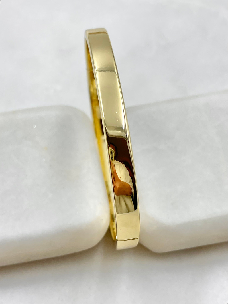 Özel Seri Kare Kesim Kelepçe Küçük Boy Gold