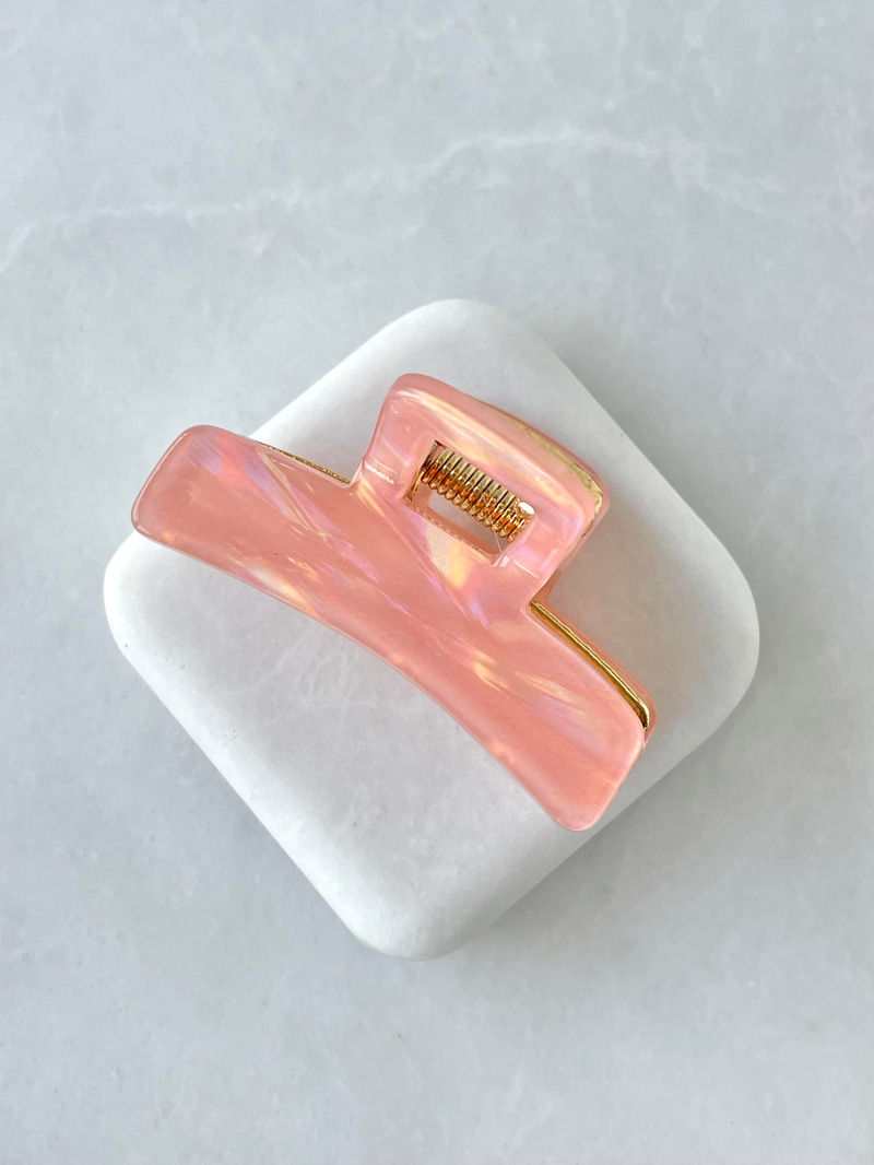 Hologramlı Kemik Minik Mandal Toka Toz Pembe
