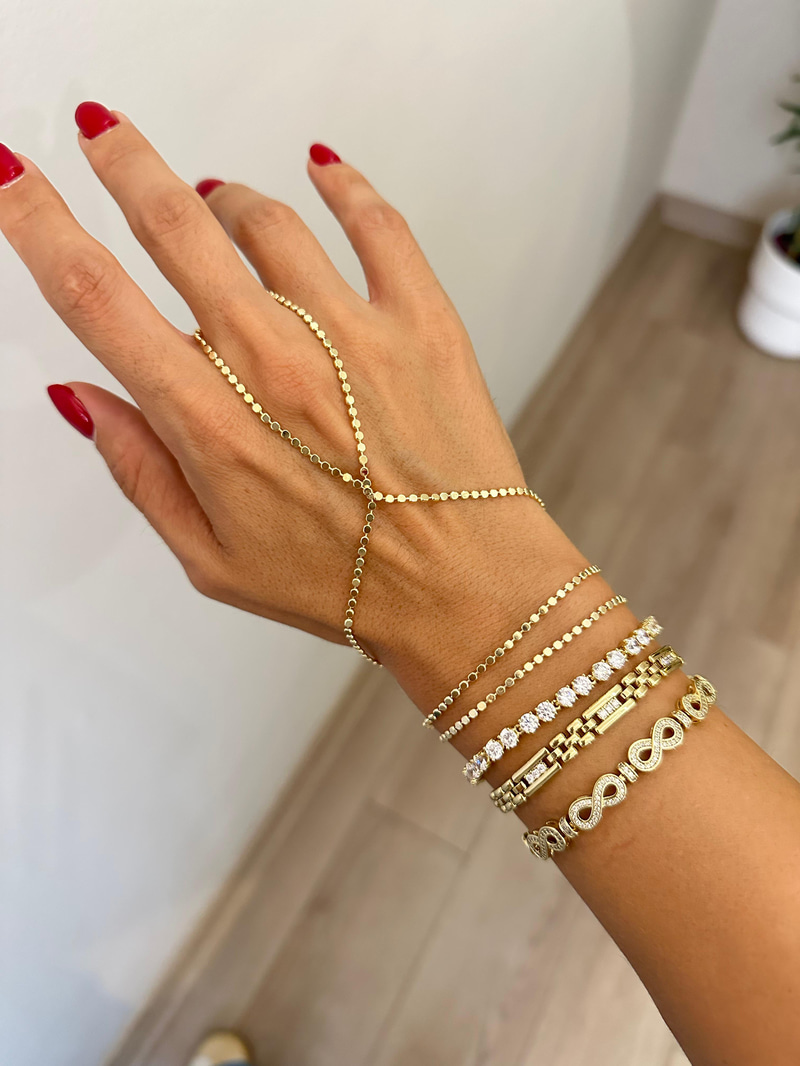 Altın Kaplama Arpa Zincir Şahmeran Gold