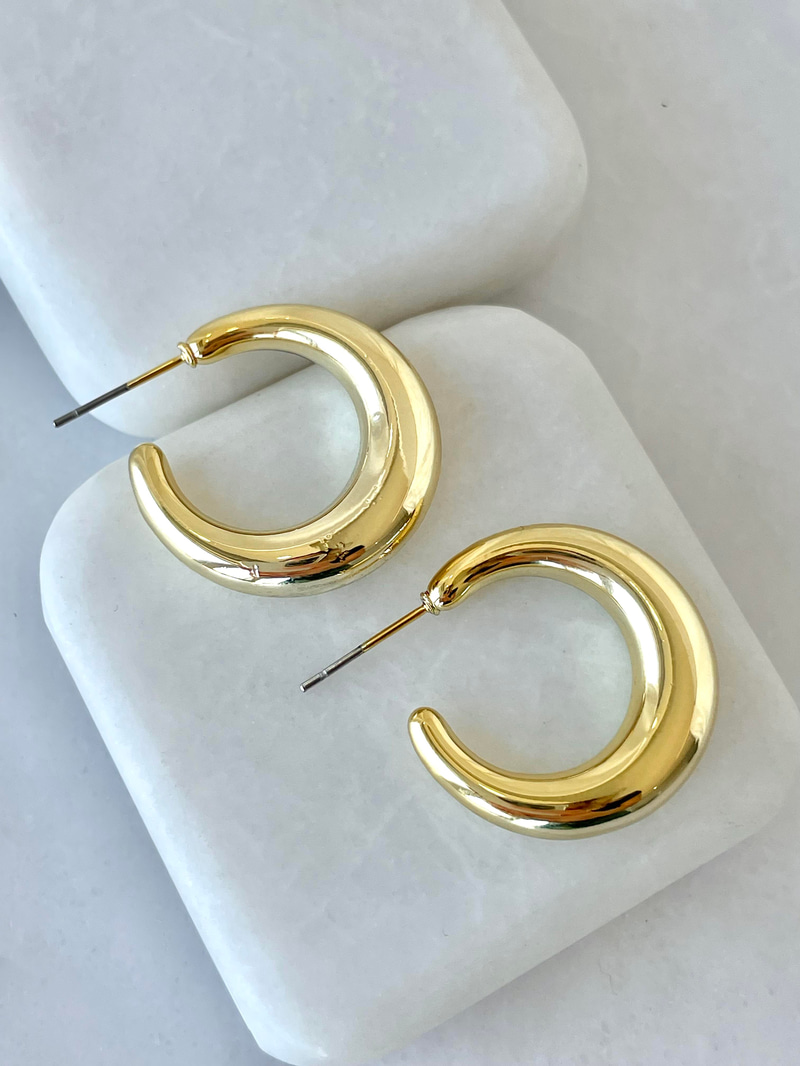 Basic Halka Küpe Ccb Gold