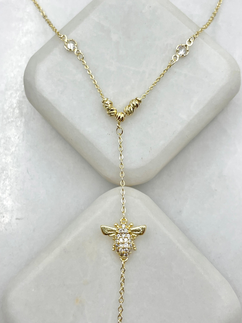 Gömme Taşlı Arı Model Şahmeran Gold