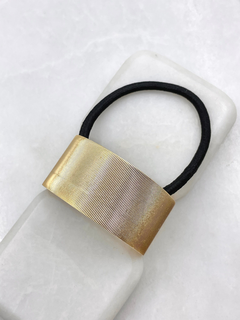 Işıltılı Plaka At Kuyruğu Tokası Gold