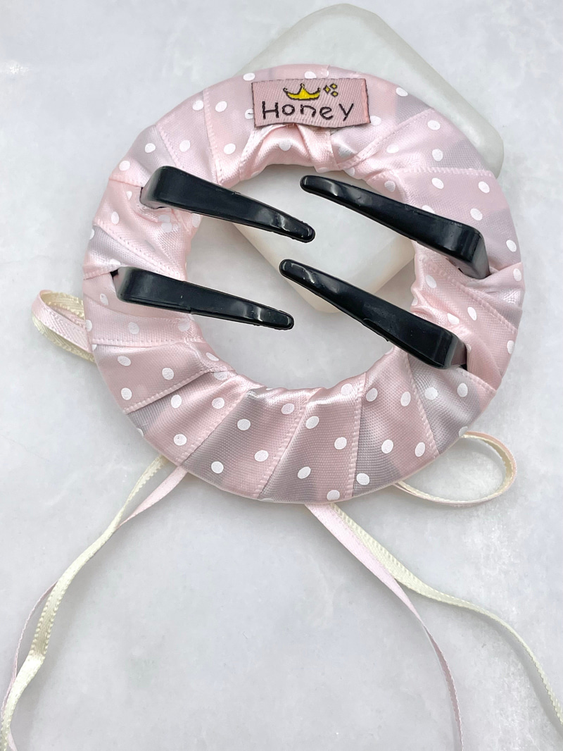 Puantiyeli Hair Loop Toka Pembe