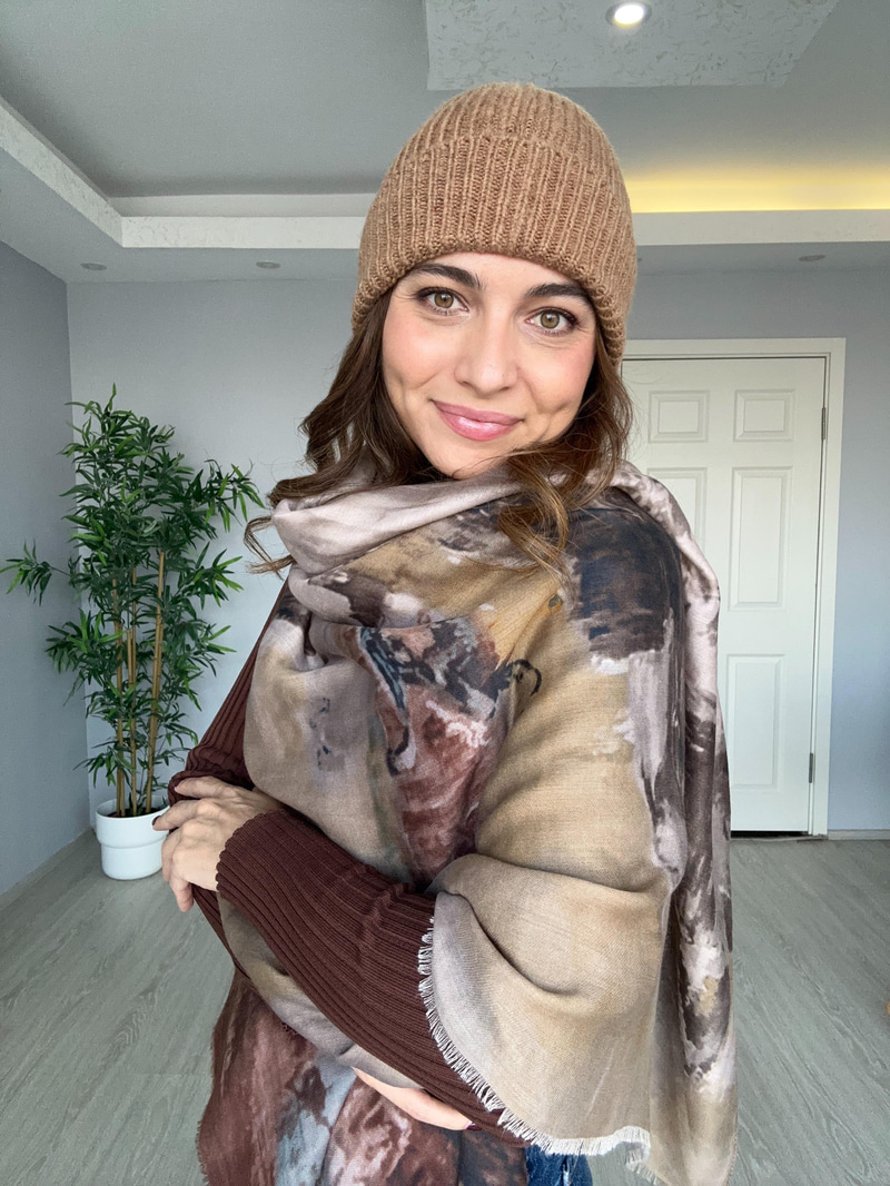 Örgü Model Bere Camel