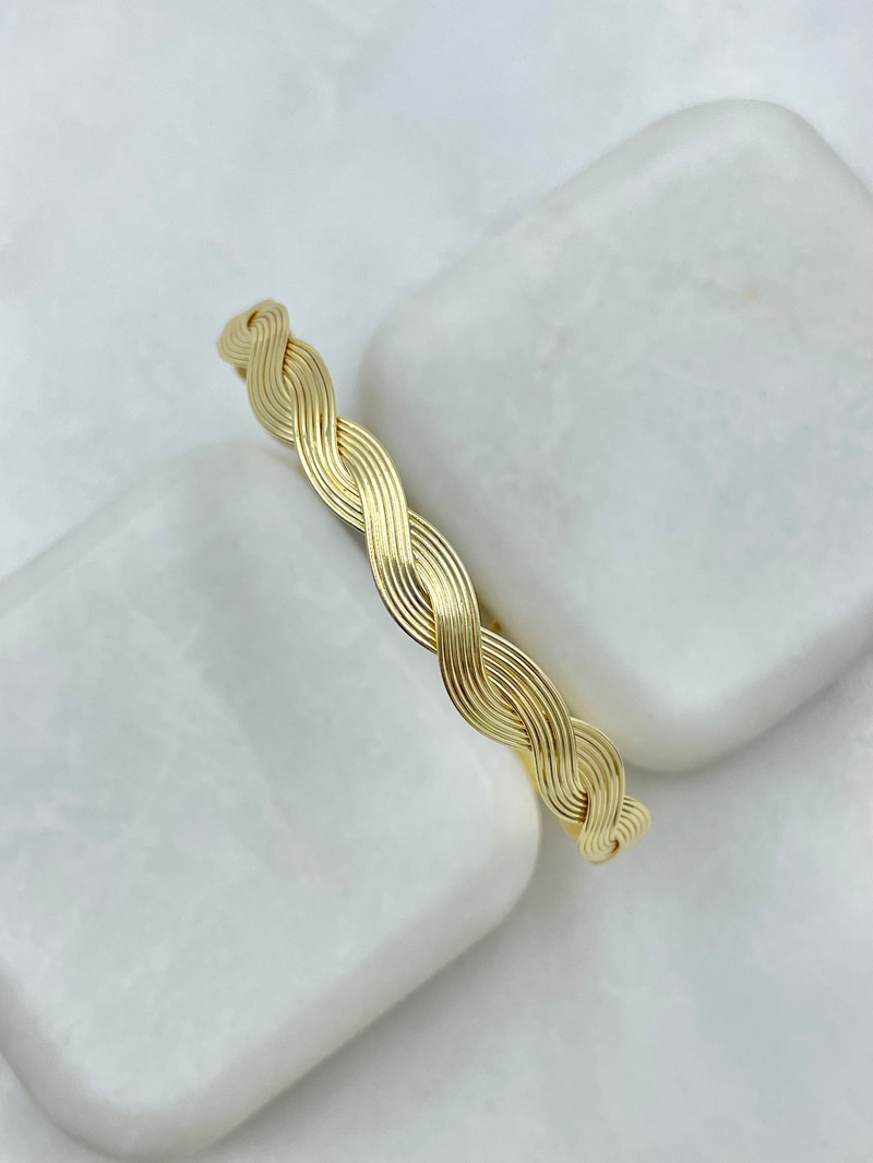 Burgu Tel Bileklik Gold