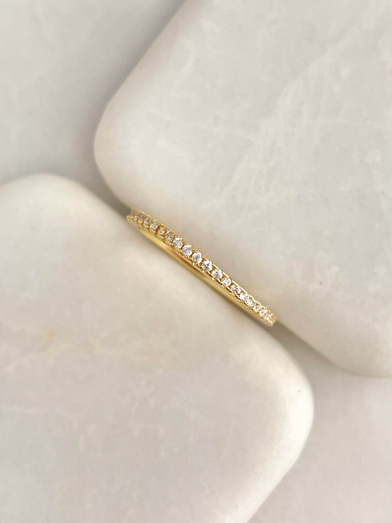 Altın Kaplama Minimal Tamtur Yüzük Gold