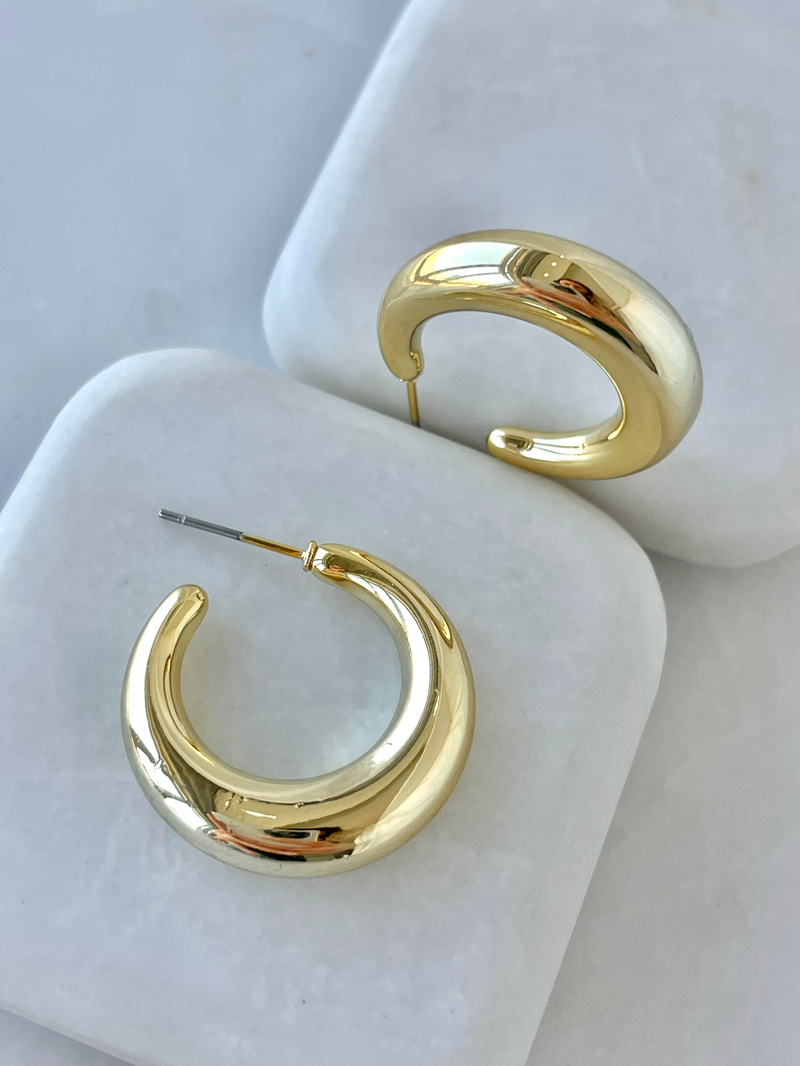 Basic Halka Küpe Ccb Gold
