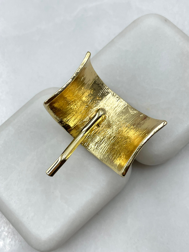 Metal Işıltılı At Kuyruğu Tokası Gold