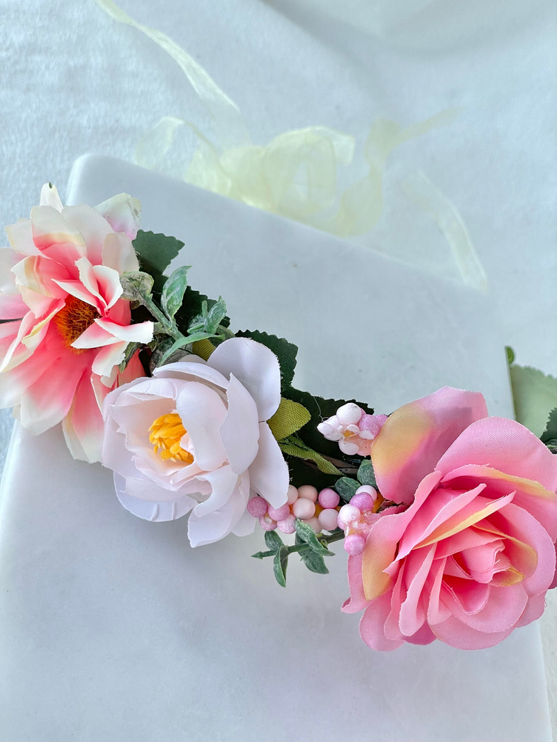 Gül Mandal Taç Pembe