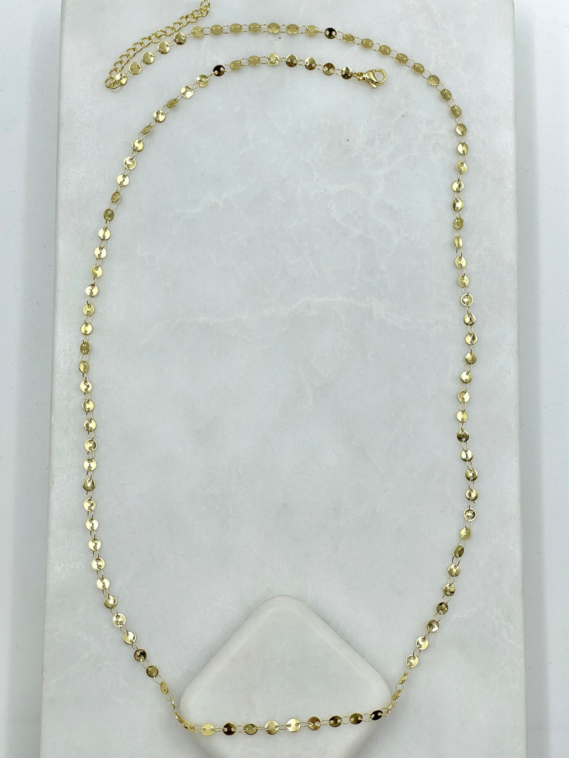 Daire Plaka Bel Zinciri Gold