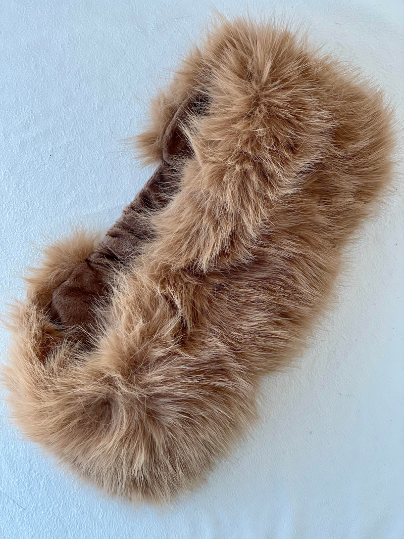 Peluş Bandana Camel