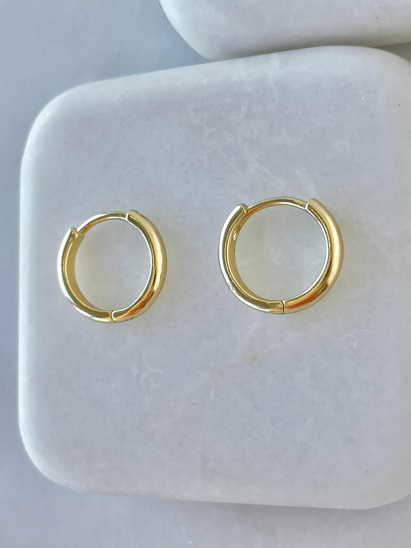 Özel Seri Minik Basic Halka Küpe Gold