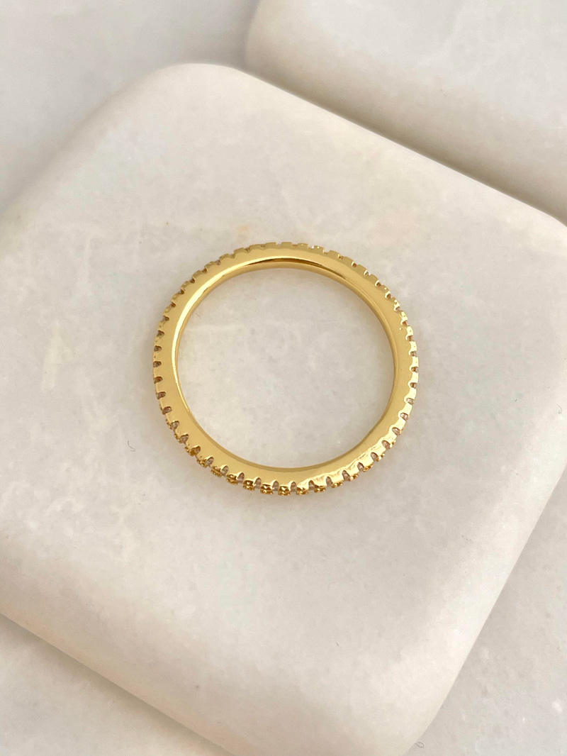 Altın Kaplama Minimal Tamtur Yüzük Gold