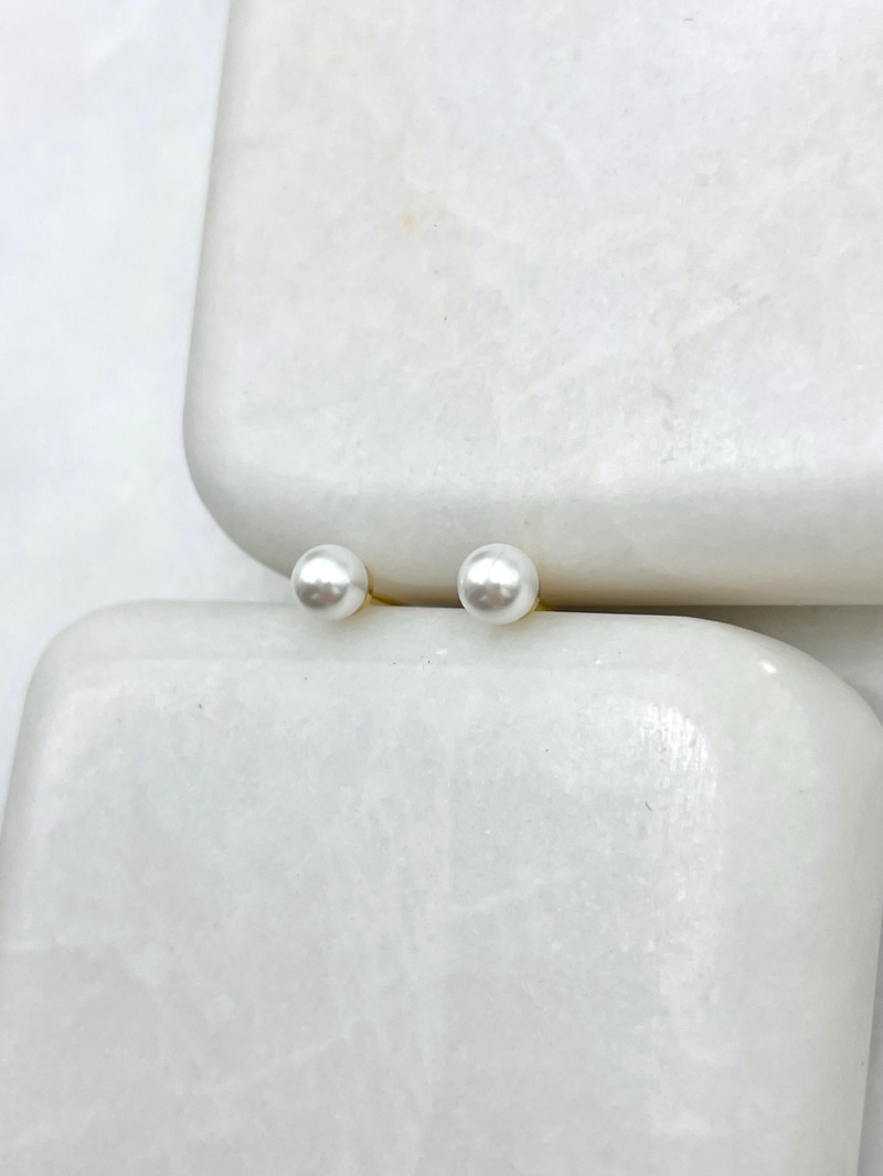 Özel Seri Minik İnci Küpe 0.3 cm Gold