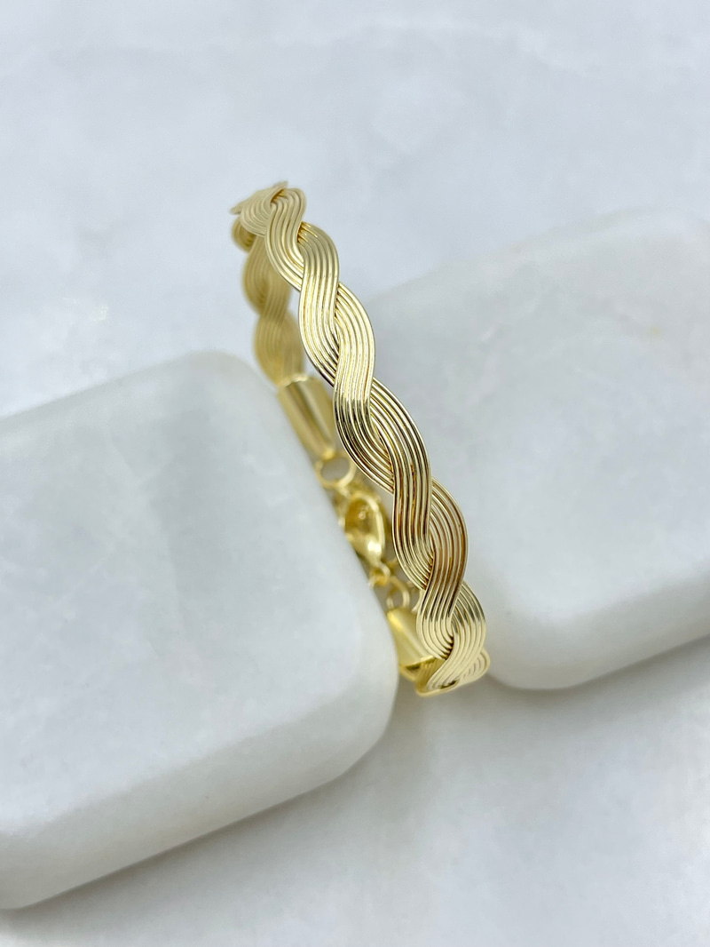 Burgu Tel Bileklik Gold