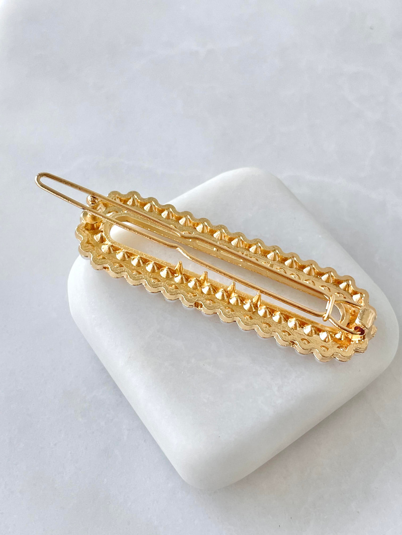 İncili Oval Model Pens Toka Gold