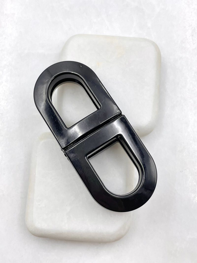 Yarım Daire Magnet Lock Toka Siyah