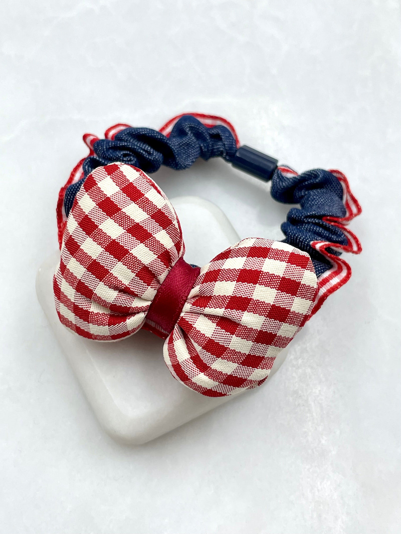 Pötikareli Fiyonk Scrunchie Toka Renkli
