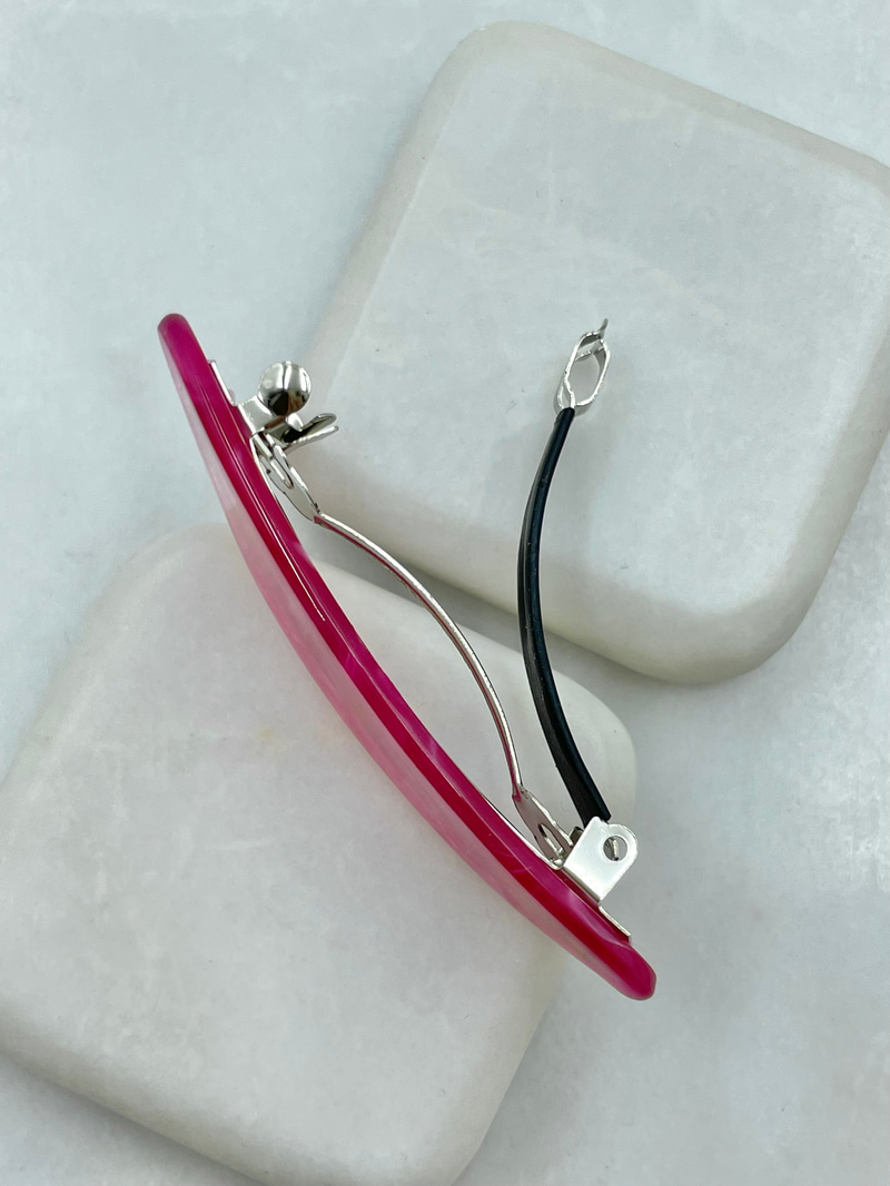 Oval Sedefli Otomatik Toka Pembe