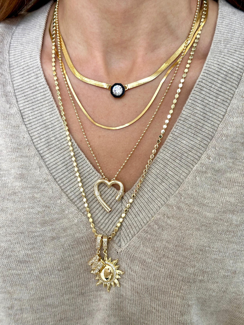 Çelik Harf Ajda Charm Gold