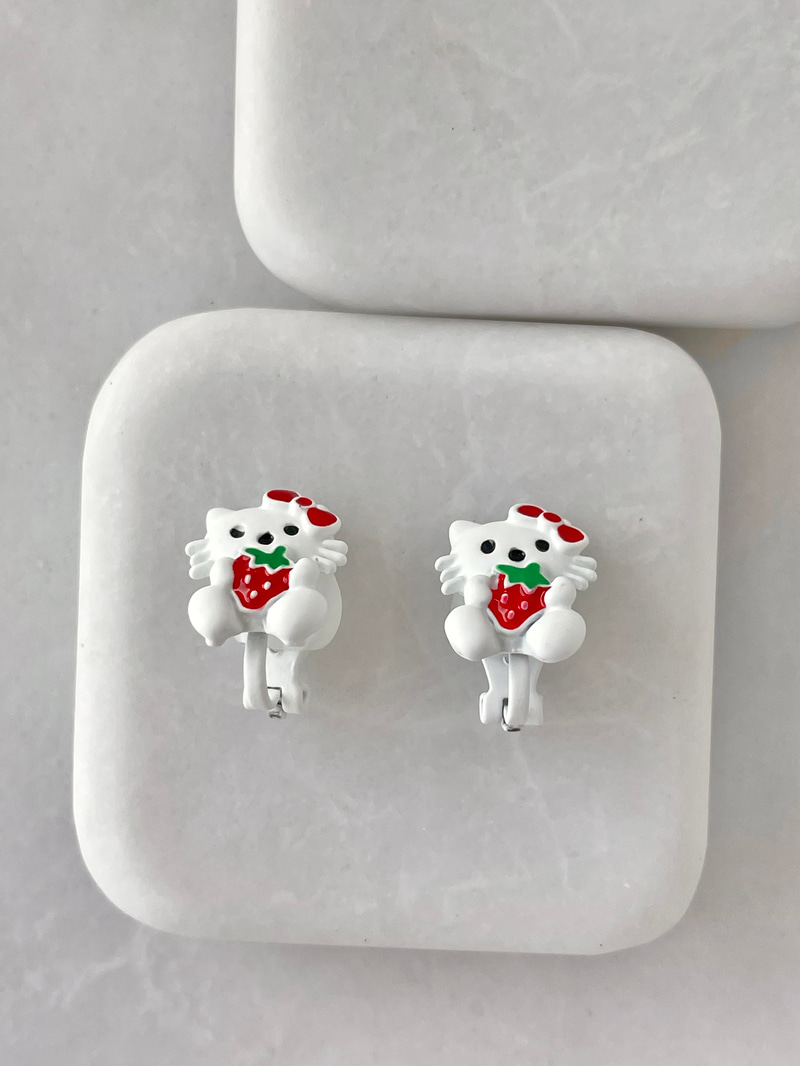 Hello Kitty Çocuk Küpesi Renkli