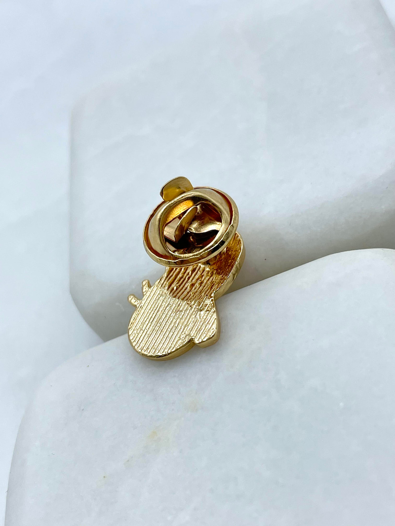 Minimal Kardan Adam Broş Gold