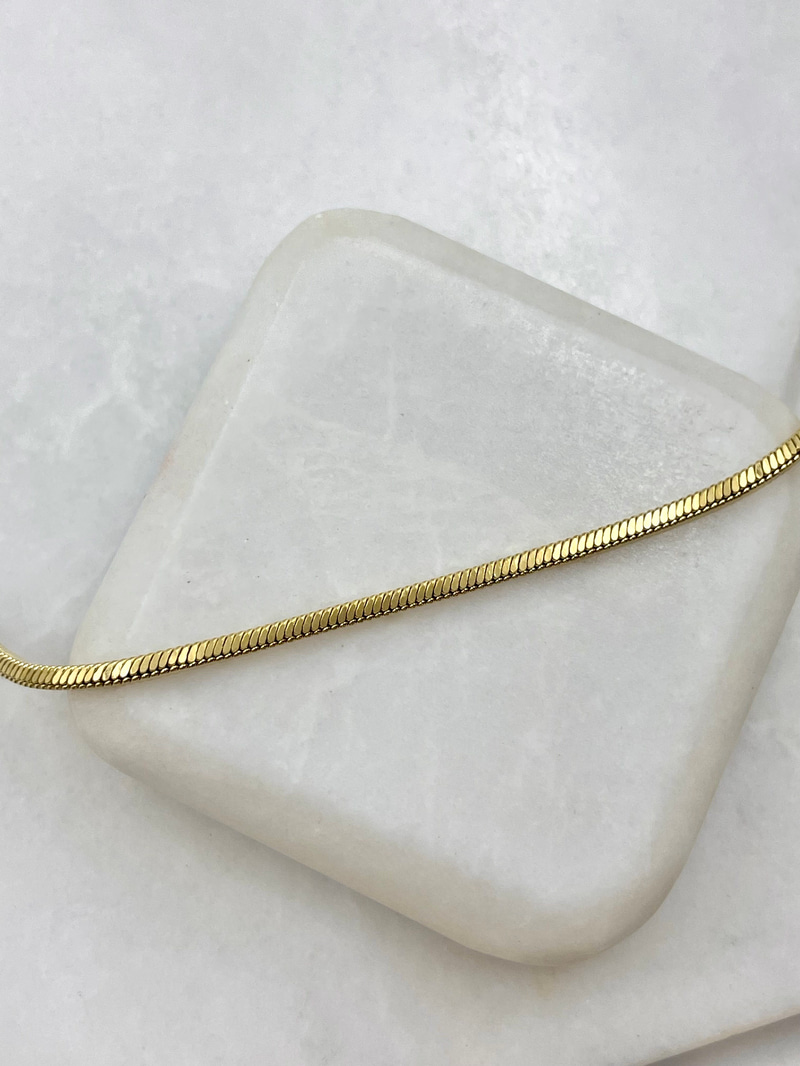 Özel Seri Küp Zincir Kolye 60 cm Gold