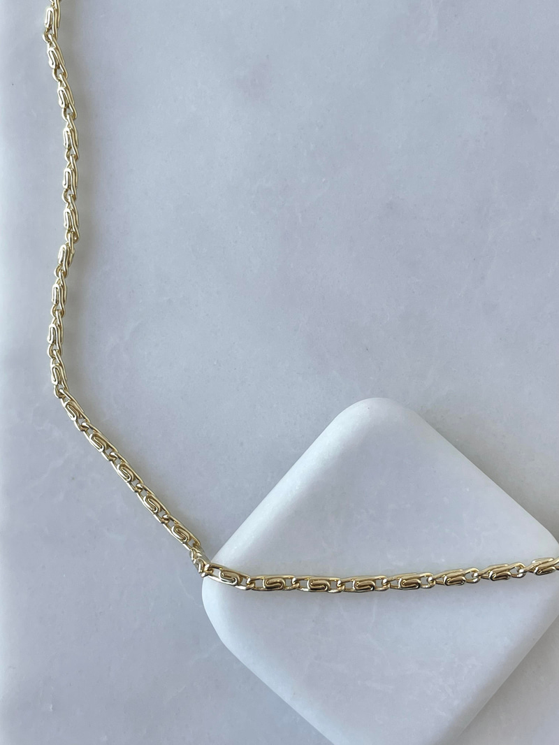 Özel Seri Düğüm Model Kolye 50 cm Gold