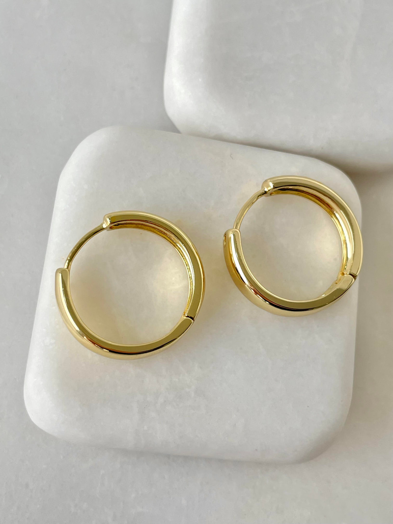 Özel Seri Basic Halka Küpe Gold