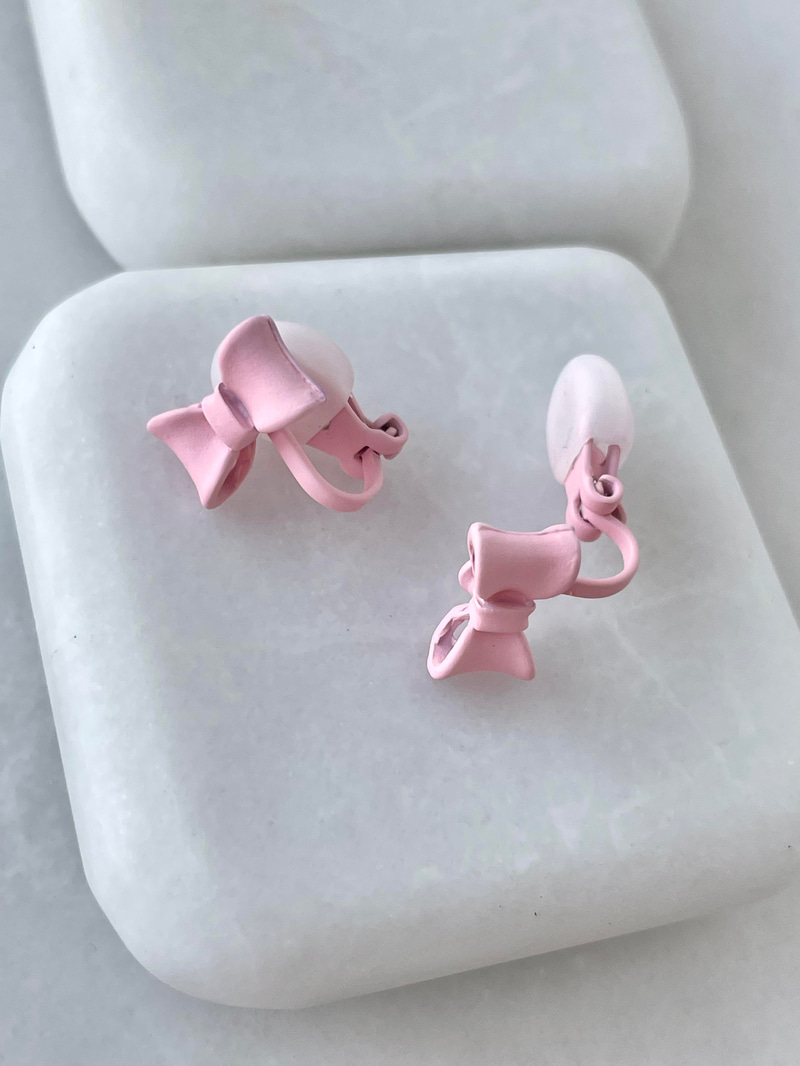 Pembe Fiyonk Çocuk Küpesi Renkli
